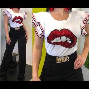 Cute top avail in white only